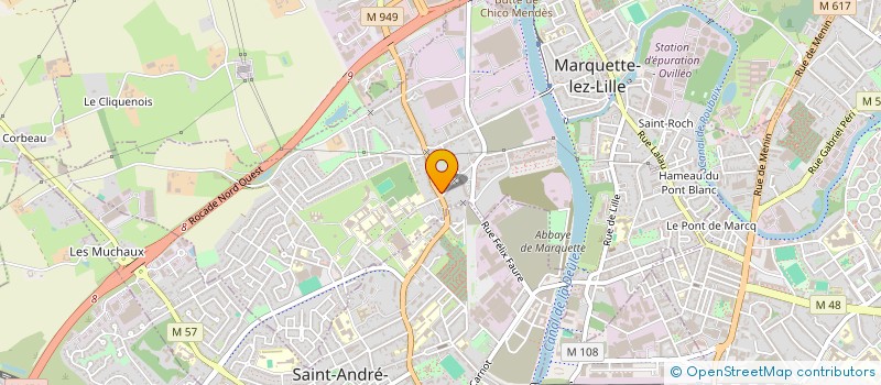 localisation de l'entreprise MONSIEUR RAHIM DJENNATI  MARQUETTE-LEZ-LILLE