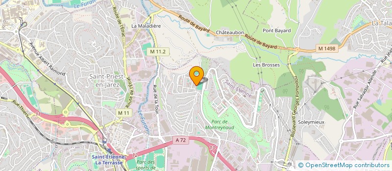 localisation de l'entreprise MONSIEUR RAHMA MOUGAS  SAINT-ETIENNE