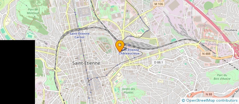 localisation de l'entreprise MONSIEUR RAHMATULLAH ISAKHAIL  SAINT-ETIENNE