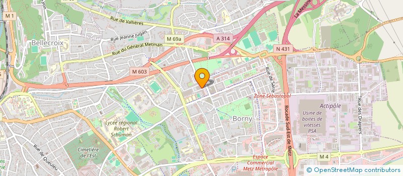 localisation de l'entreprise MONSIEUR RAHMATULLAH ISAKHIL  METZ