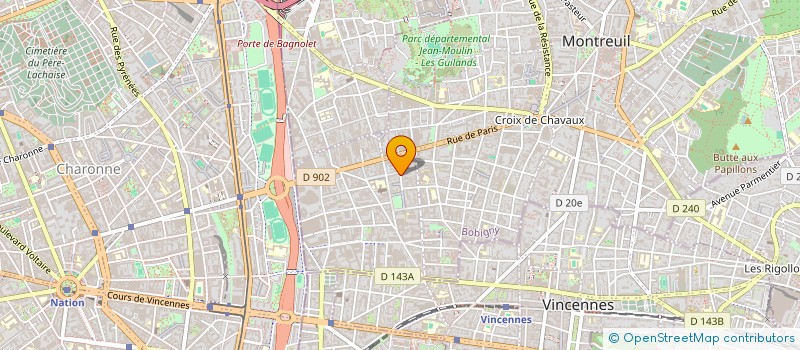 localisation de l'entreprise MONSIEUR RAHMATULLAH JALAL  MONTREUIL