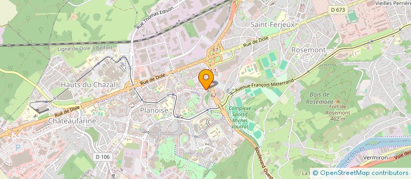 localisation de l'entreprise MONSIEUR RAHMI YUCEL  BESANCON