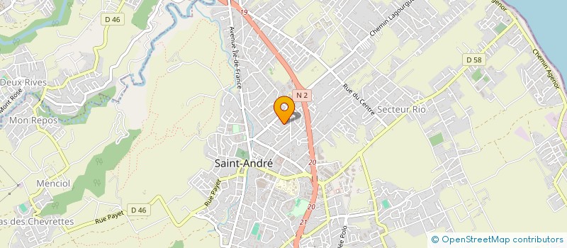 localisation de l'entreprise MONSIEUR RAHVI BICHON  SAINT-ANDRE