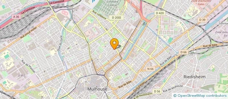 localisation de l'entreprise MONSIEUR RAID RAQABI  MULHOUSE