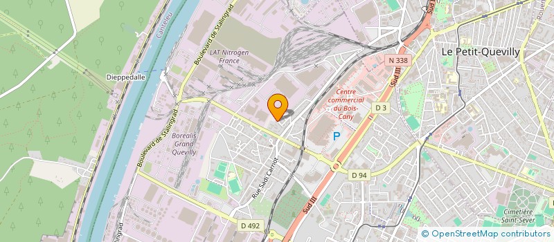 localisation de l'entreprise MONSIEUR RAIDA BOU RAGBA  LE GRAND-QUEVILLY