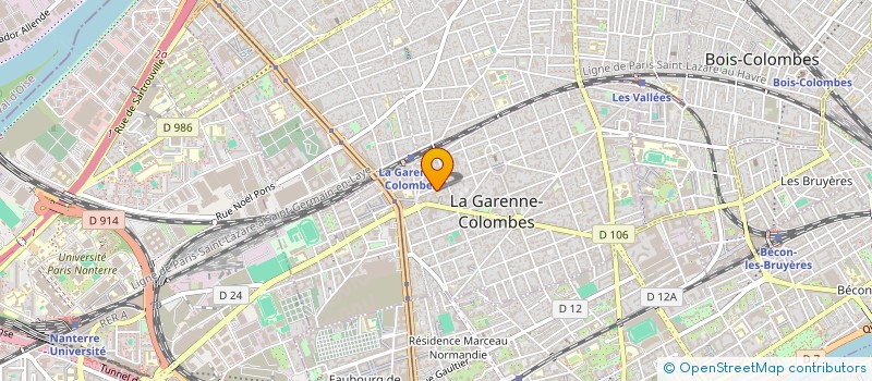 localisation de l'entreprise MONSIEUR RAIF JARBOUH à LA GARENNE-COLOMBES
