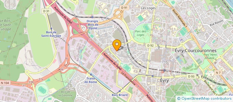 localisation de l'entreprise MONSIEUR RAIHAN JEBOURI à EVRY-COURCOURONNES