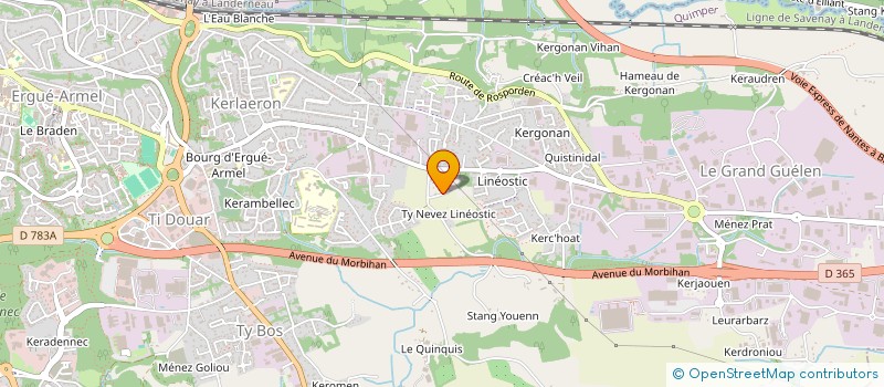 localisation de l'entreprise MONSIEUR RAILEY MIQUEL  QUIMPER