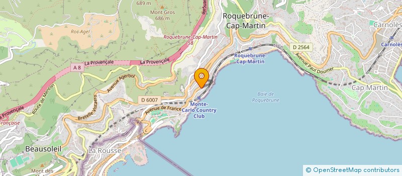 localisation de l'entreprise MONSIEUR RAIMONDAS DUDENAS à ROQUEBRUNE-CAP-MARTIN