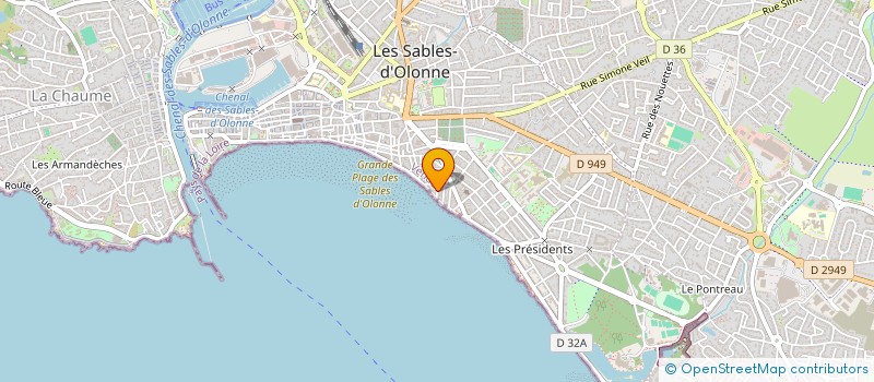 localisation de l'entreprise MONSIEUR RAIMONDO LOMBARDO à LES SABLES D'OLONNE