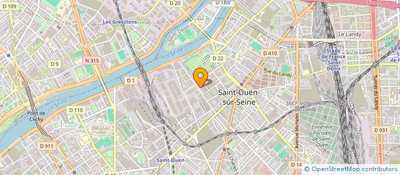 localisation de l'entreprise MONSIEUR RAINAS DEBBOU  SAINT-OUEN-SUR-SEINE