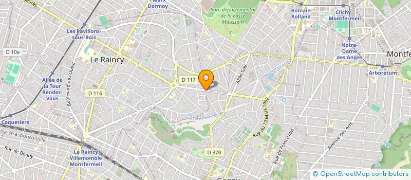 localisation de l'entreprise MONSIEUR RAINCY ERIC LE  LE RAINCY