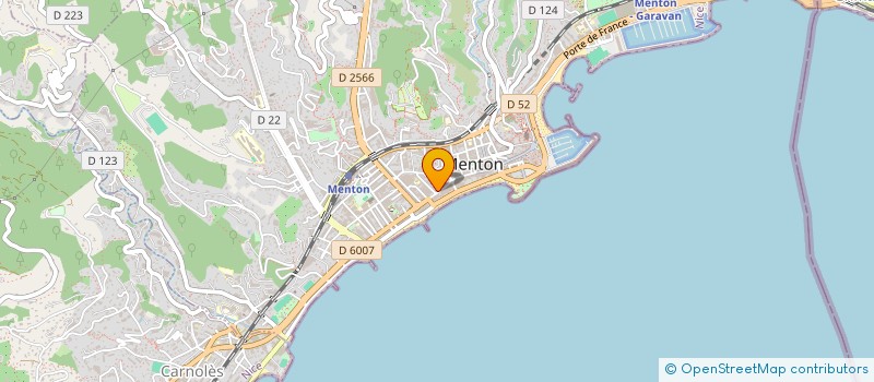 localisation de l'entreprise MONSIEUR RAINIER AUBRY à MENTON