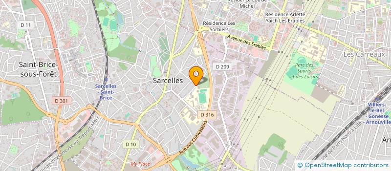 localisation de l'entreprise MONSIEUR RAIS HAFSI  SARCELLES