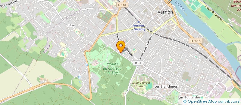 localisation de l'entreprise MONSIEUR RAJARAM RUTHIRAN  VERNON