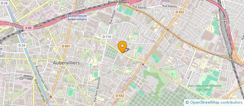 localisation de l'entreprise MONSIEUR RAJDHAN BARUA  AUBERVILLIERS