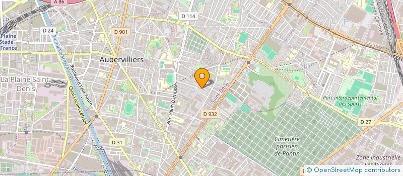 localisation de l'entreprise MONSIEUR RAJDIP MISTRY  AUBERVILLIERS