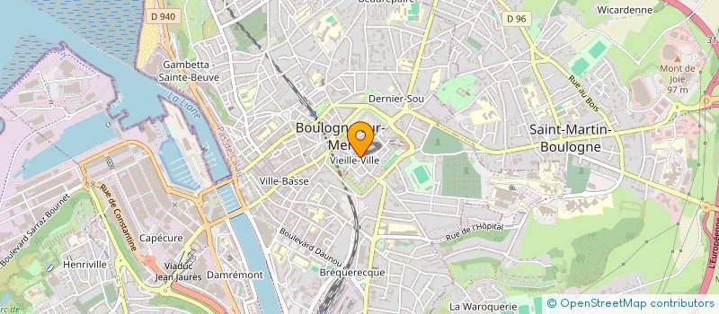 localisation de l'entreprise MONSIEUR RAJEH BEN NJIMA  BOULOGNE-SUR-MER