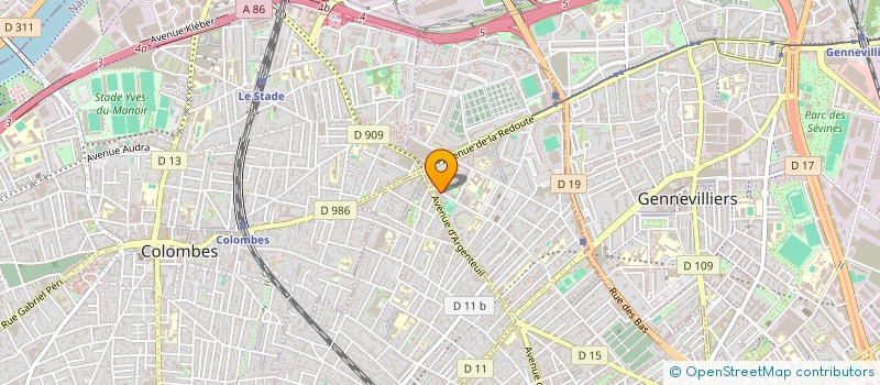 localisation de l'entreprise MONSIEUR RAJI MOUHIBEDINE  ASNIERES-SUR-SEINE