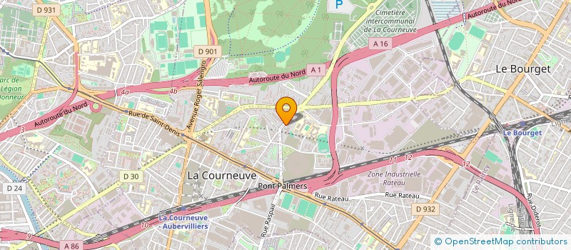 localisation de l'entreprise MONSIEUR RAJIB BARUA à LA COURNEUVE