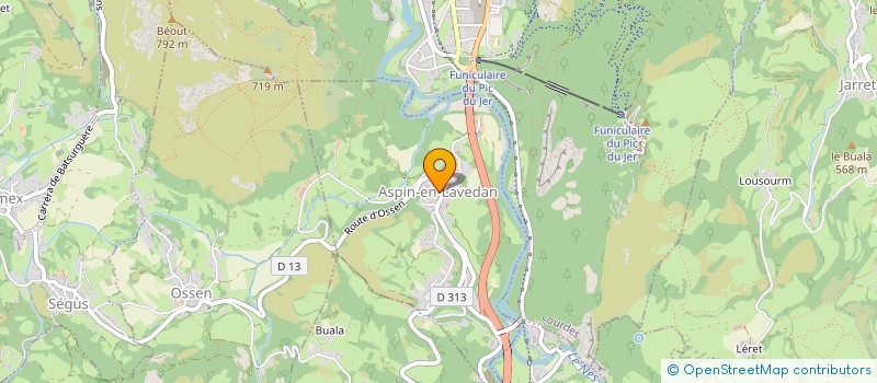 localisation de l'entreprise MONSIEUR RAJOO AMMIGAN  ASPIN-EN-LAVEDAN