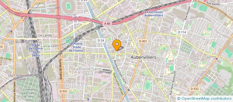 localisation de l'entreprise MONSIEUR RAJU MIA  AUBERVILLIERS