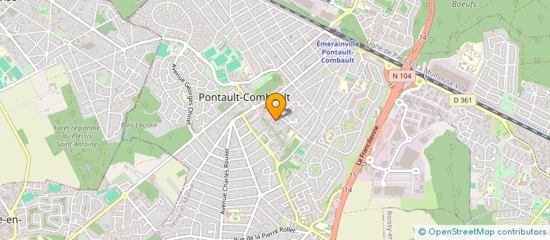 localisation de l'entreprise MONSIEUR RAKESH BISSOONEE  PONTAULT-COMBAULT