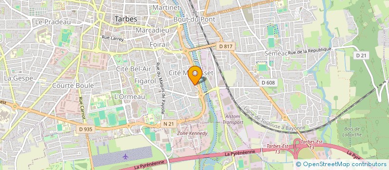 localisation de l'entreprise MONSIEUR RAKHIM MUTSAEV  TARBES