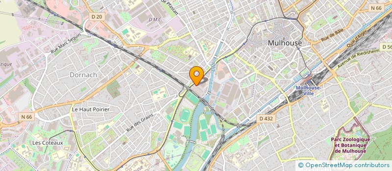 localisation de l'entreprise MONSIEUR RAKIBABDELMOUIZ BOUCHEMAL  MULHOUSE