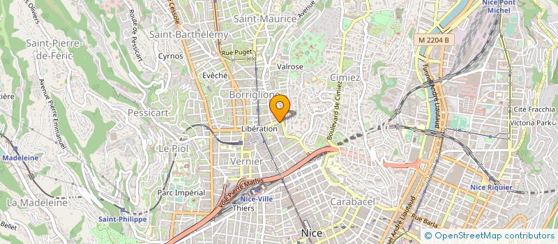 localisation de l'entreprise MONSIEUR RALE MILTNBERGER à NICE