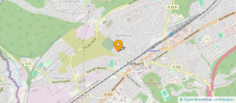 localisation de l'entreprise MONSIEUR RALF STEINBACH  FORBACH