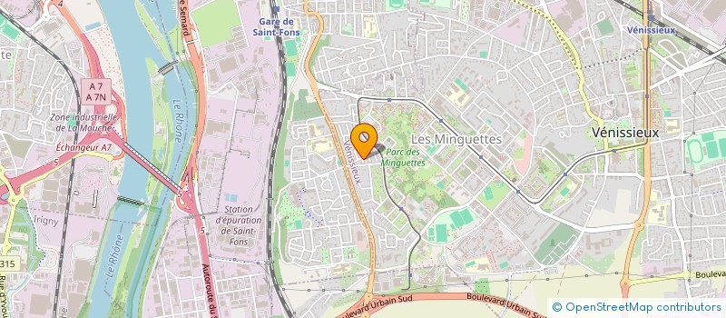 localisation de l'entreprise MONSIEUR RALI GAROUI  VENISSIEUX