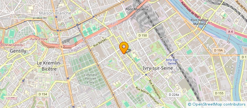 localisation de l'entreprise MONSIEUR RALPH CUTILLO à IVRY-SUR-SEINE