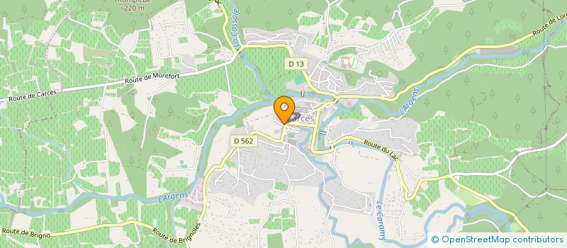 localisation de l'entreprise MONSIEUR RALPH DECAUX  CARCES