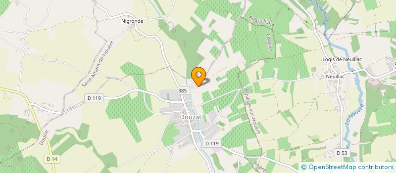 localisation de l'entreprise MONSIEUR RALPH LEMAISTRE à DOUZAT