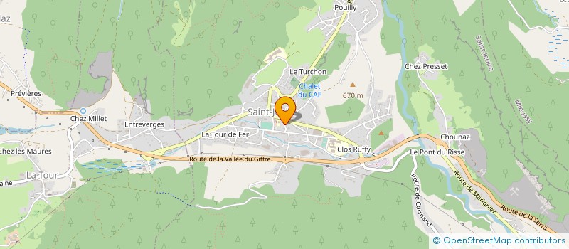 localisation de l'entreprise MONSIEUR RALPH PERRON  SAINT-JEOIRE