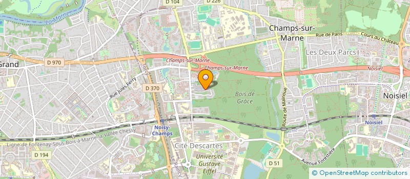 localisation de l'entreprise MONSIEUR RALPH SADDI  CHAMPS-SUR-MARNE