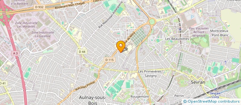 localisation de l'entreprise MONSIEUR RAM GODHANIYA à AULNAY-SOUS-BOIS