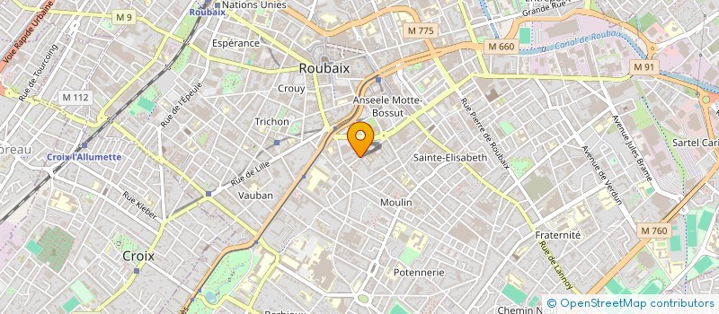 localisation de l'entreprise MONSIEUR RAMADAN ABDELKARIM ABDALLAH  ROUBAIX