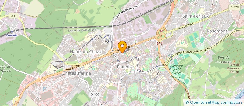 localisation de l'entreprise MONSIEUR RAMADAN RAMADANI  BESANCON