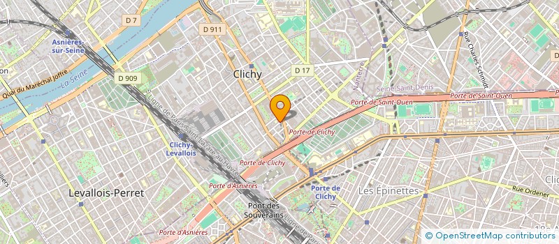 localisation de l'entreprise MONSIEUR RAMADANE REJDANE à CLICHY