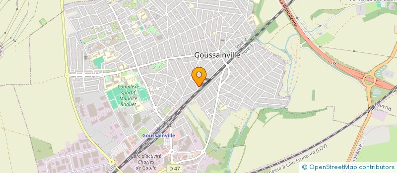 localisation de l'entreprise MONSIEUR RAMAN PONS  GOUSSAINVILLE