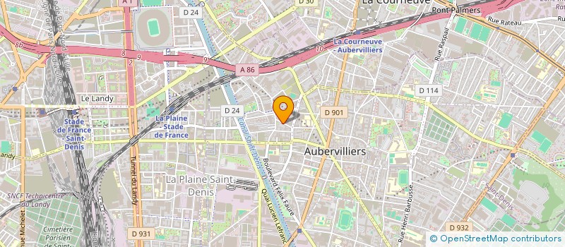 localisation de l'entreprise MONSIEUR RAMANDRA KUMAR CHANDA  AUBERVILLIERS