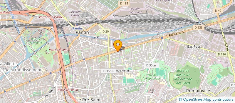 localisation de l'entreprise MONSIEUR RAMATULLAH AHMADZAI à PANTIN