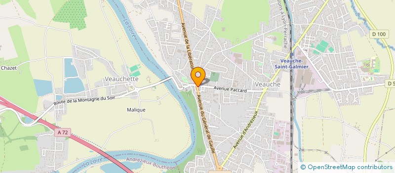 localisation de l'entreprise MONSIEUR RAMAZAN AKSOZ  VEAUCHE