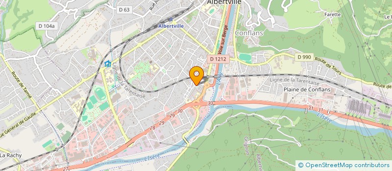 localisation de l'entreprise MONSIEUR RAMAZAN ARPACI  ALBERTVILLE