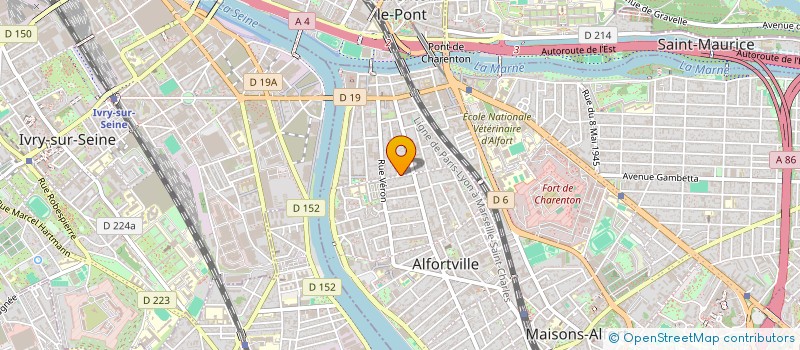 localisation de l'entreprise MONSIEUR RAMDANE AMICHI  ALFORTVILLE