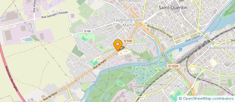localisation de l'entreprise MONSIEUR RAMDANE BENMOUSSA à SAINT-QUENTIN