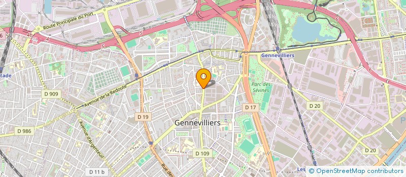 localisation de l'entreprise MONSIEUR RAMDANE BERRANDO à GENNEVILLIERS