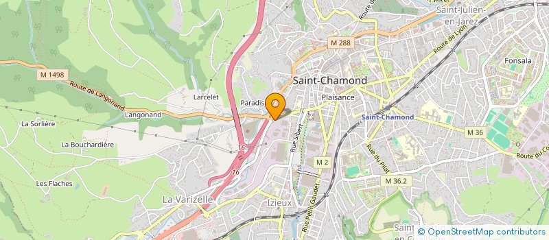 localisation de l'entreprise MONSIEUR RAMDANE BOUZERMA à SAINT-CHAMOND